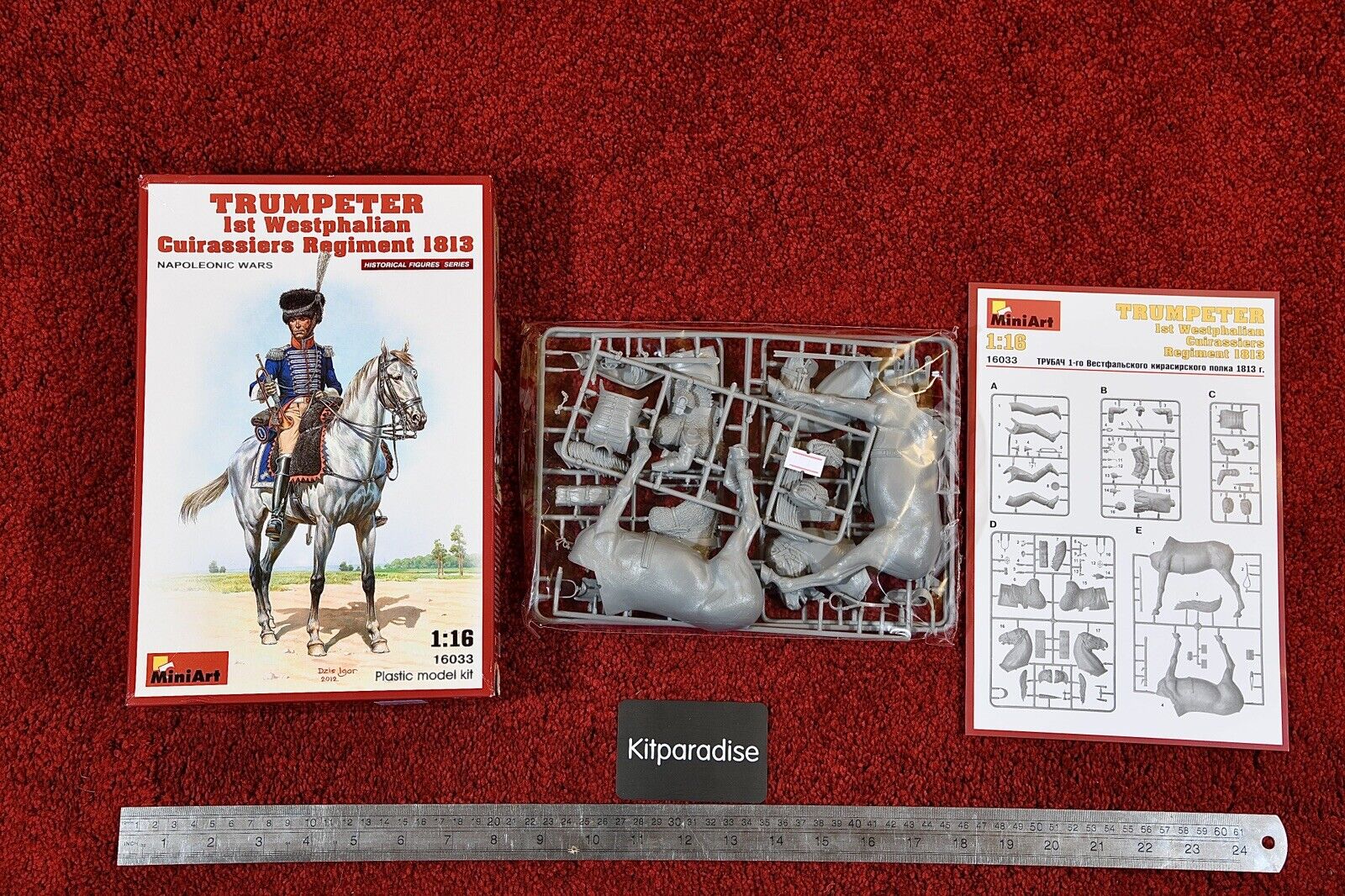 Miniart 1/16 Trumpeter 1st Westphalian Cuirassoers Regiment 1813 - Kit #16033