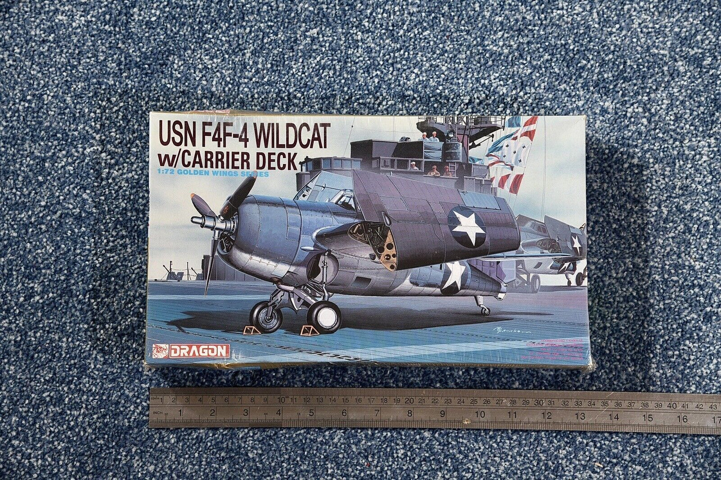 Dragon 1:72 USN F4F-4 Wildcat w/Carrier Deck kit #5024 - Sealed