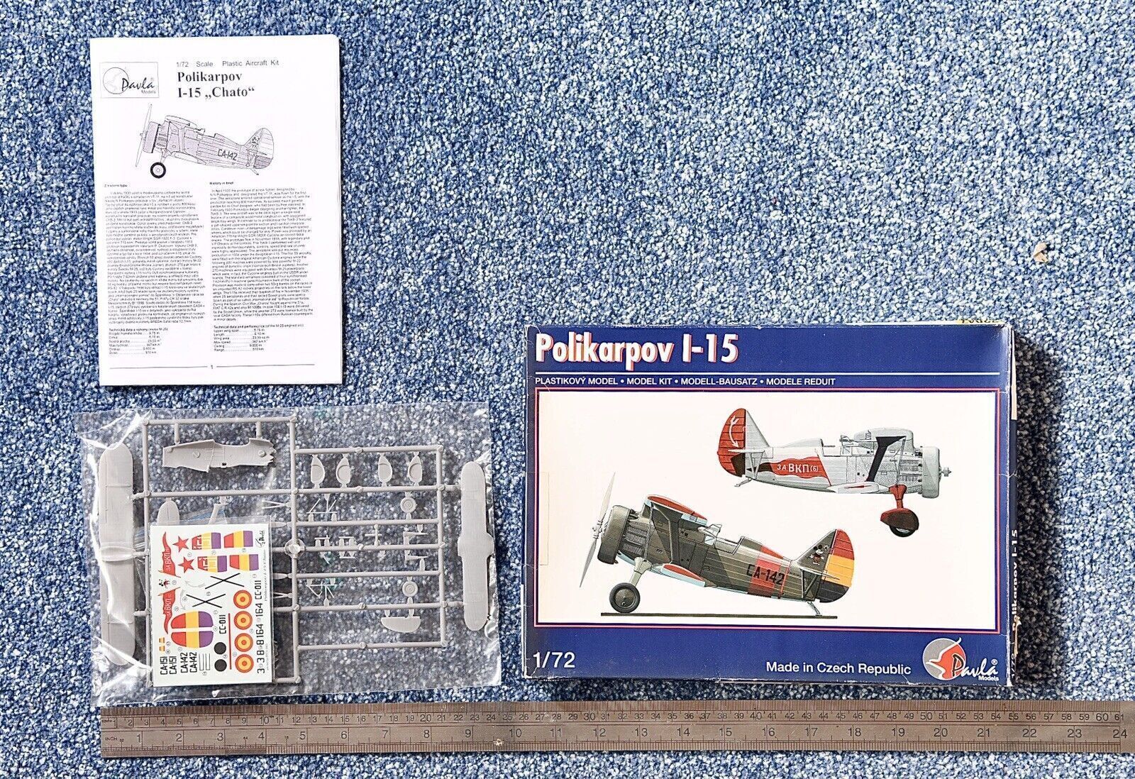 Pavla 1:72 Polikarpov I-15 kit #72047