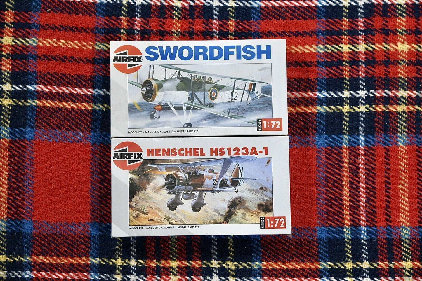 Airfix 1:72 Planes Bundle Swordfish and HS123 2 kits #A02071, A02051