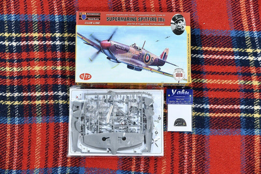 kovozavody prostejov 1/72 spitfire Mk.IXc kit #0004 + extra