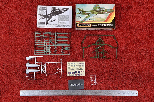 Matchbox 1/72 Hawker Hunter F Mk.6- kit #PK-117 - Incomplete / Spares