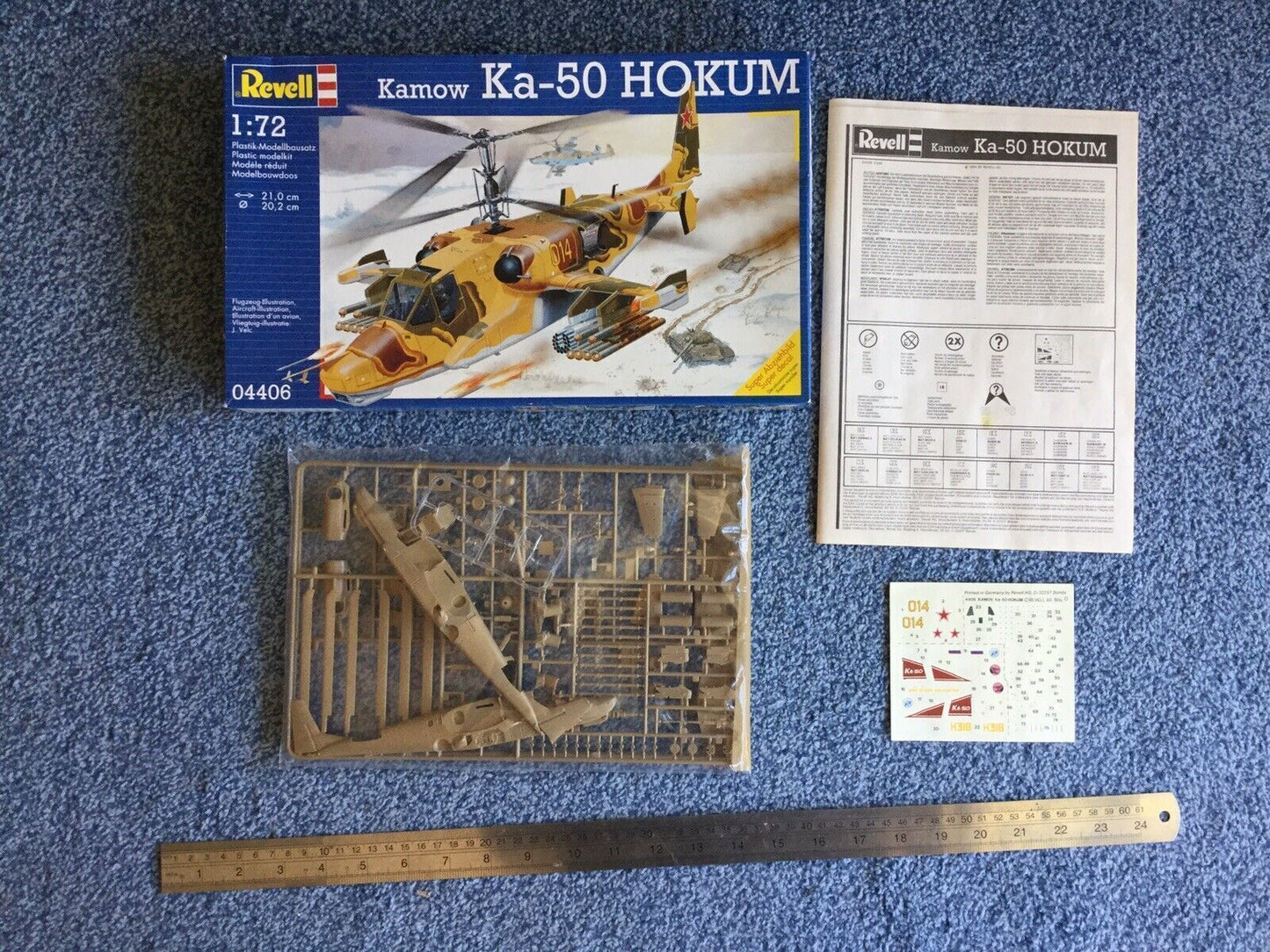 Revell 1:72 Kamow Ka-50 Hokum helicopter kit #04406