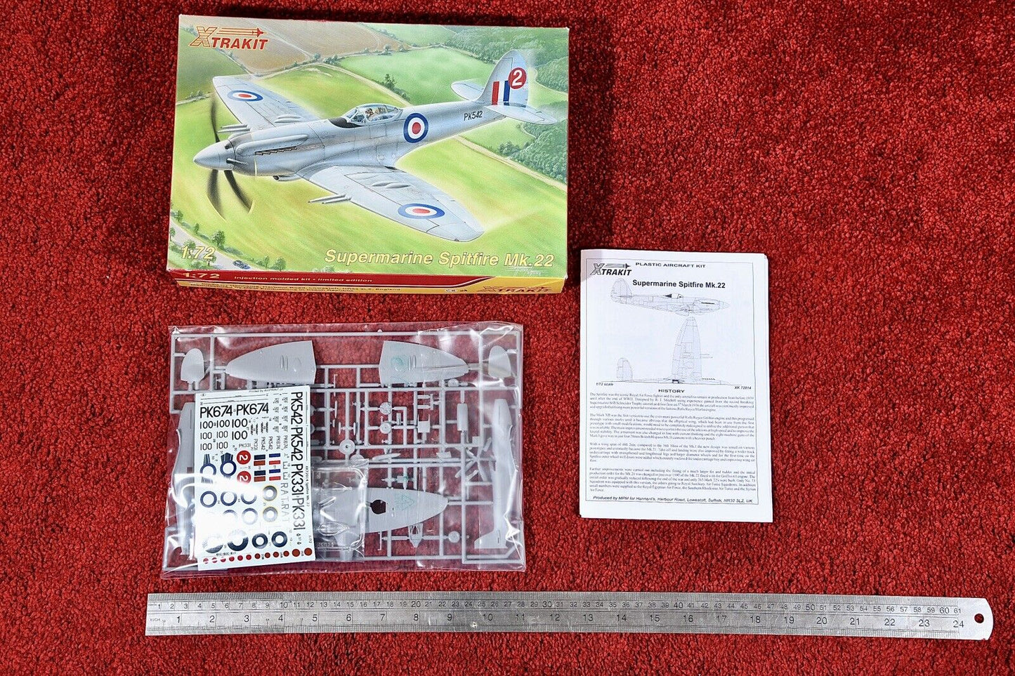 Xtrakit 1/72 Spitfire Mk.22 - kit #72014