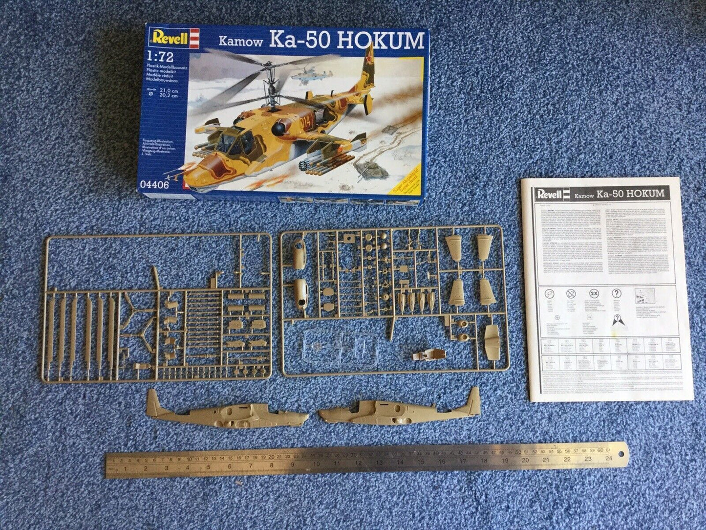 Revell 1:72 Kamow Ka-50 Hokum helicopter kit #04406