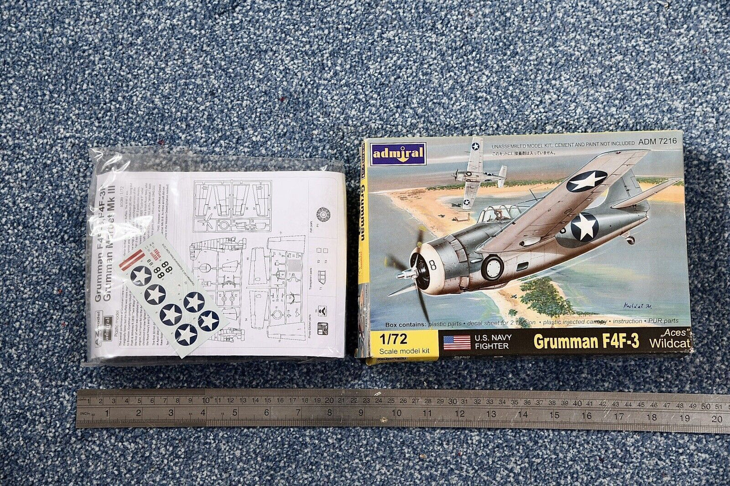 Admiral 1:72 Grumman F4F-3 kit #7216