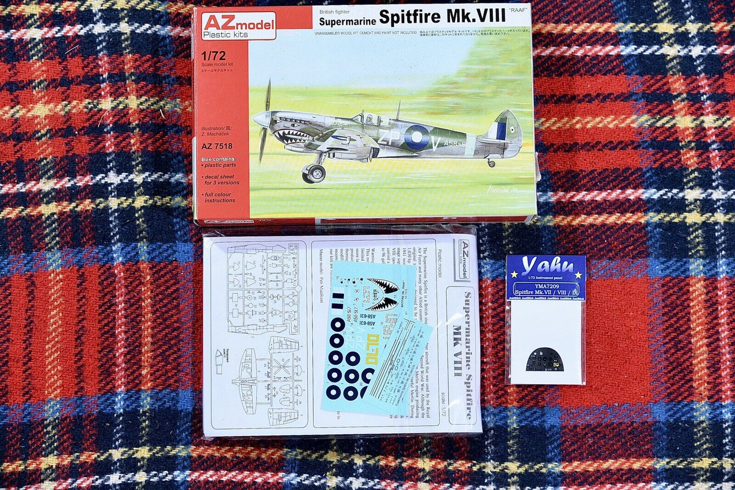 AZ Models 1/72 Spitfire Mk.VIII RAAF kit #7518 + extra